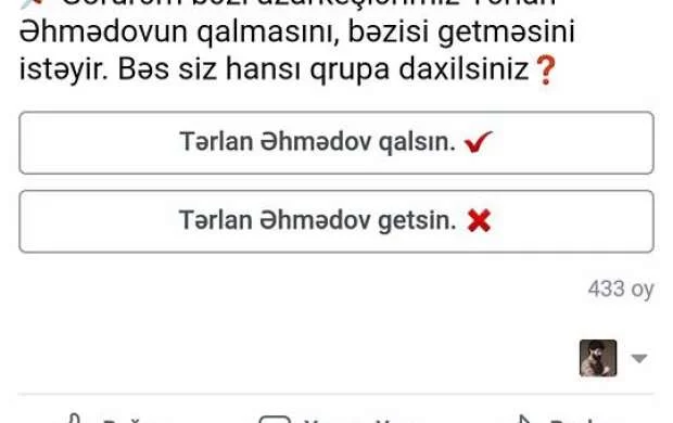 Kamran Quliyev Əhmədovun qovulmasına çalışır - FOTOFAKT 