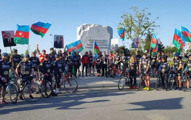 Mədət Quliyev və Elçin Quliyev veloyürüşdə - FOTOLAR 