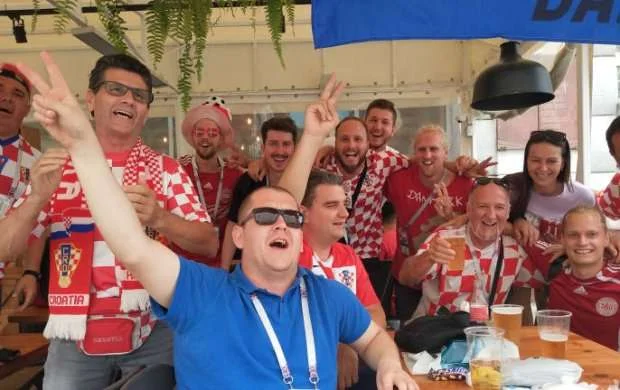 "DÇ-2018": Xorvatiya - Danimarka oyunundan FOTOLAR 