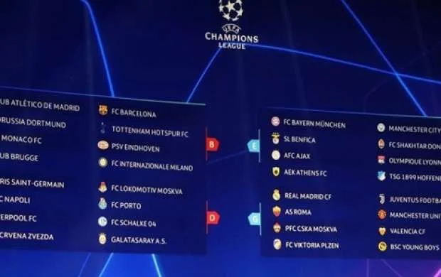 Çempionlar Liqasında qrup mərhələsinin təqvimi 
