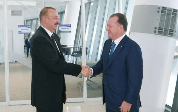 İlham Əliyev və ailə üzvləri Marius Vizerlə görüşüb - FOTOLAR 