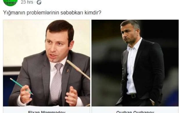 Günahkar Elxan Məmmədovdur - 85 faiz belə deyir 
