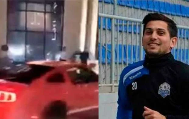 Bakıda futbolçu belə avtoşluq etdi - VİDEO 