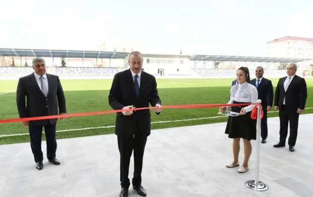Prezident Beyləqan Olimpiya Kompleksinin açılışında iştirak edib - FOTOLAR 