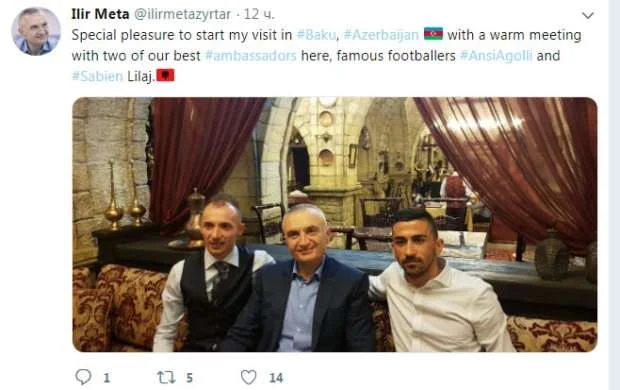 "Qarabağ" və "Qəbələ"nin futbolçusu ölkə prezidenti ilə görüşdü - FOTO 