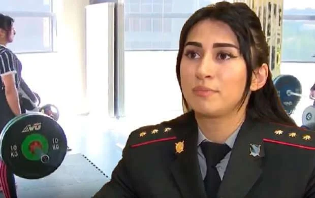 Avropa çempionu olan qadın polisimiz - VİDEO 