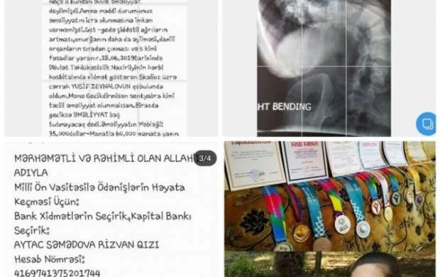 Dünya çempionumuzun ölümdən xilas olmaq üçün köməyə ehtiyacı var - FOTO/VİDEO 