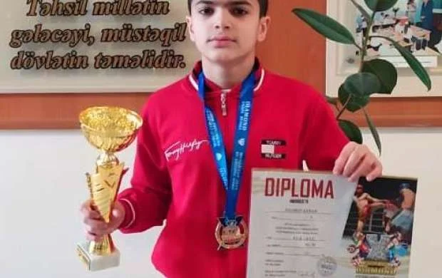 Bakı məktəbliləri erməni idmançılara qalib gəldi - FOTOLAR 