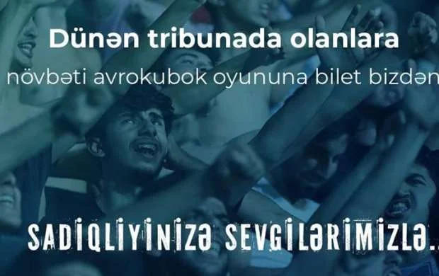 "Qarabağ"dan azarkeşlərinə böyük JEST 