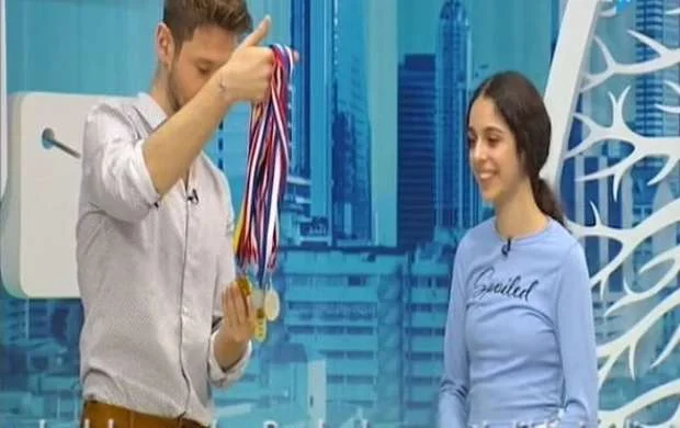 Nigar Camalın qızı AzTV-də futbol oynadı - FOTO/VİDEO 