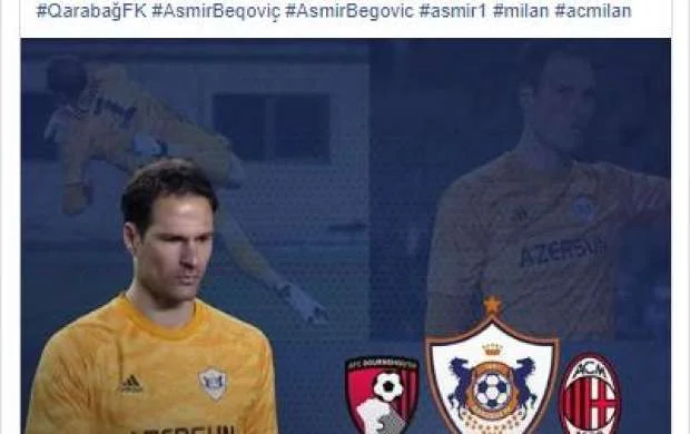 "Qarabağ"dan Beqoviçlə bağlı paylaşım - FOTO 