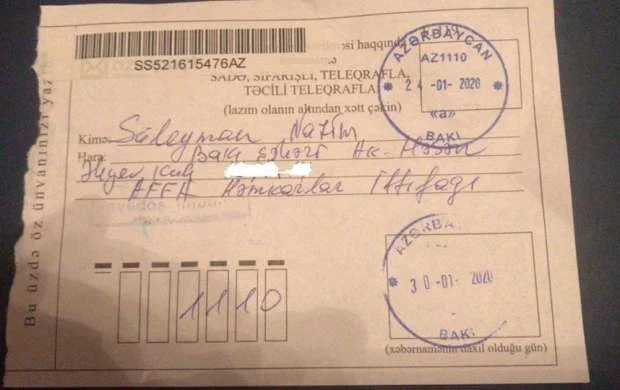 AFFA Həmkarlar İttifaqının prezidentə göndərdiyi bildiriş cavab gəldi - FOTO 