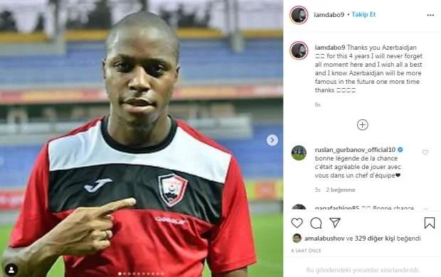 Fransalı futbolçu Azərbaycana təşəkkür etdi - FOTOLAR 