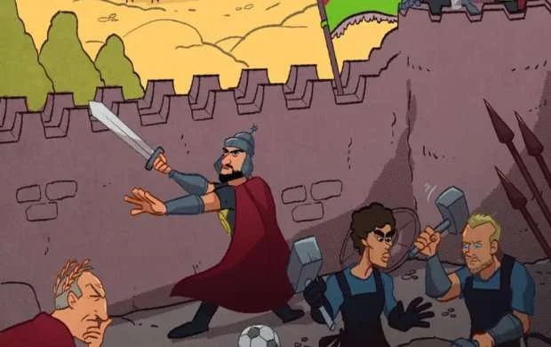 Omar Momani Azərbaycan yığmasının karikaturasını çəkib - FOTO 