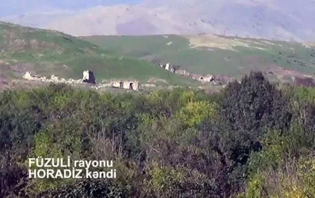 İşğaldan azad edilın Horadizin görüntüləri - VİDEO 