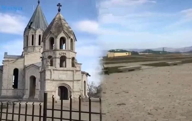 Распространились новые кадры освобожденного от оккупации города Шуша (ВИДЕО) 