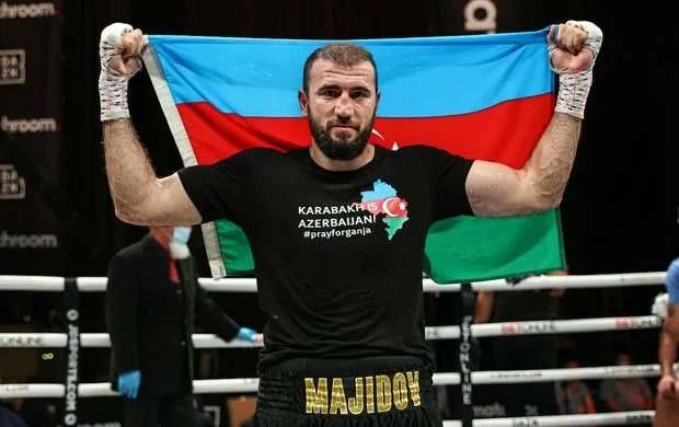 Peşəkar boksçumuz ABŞ-da rinqə “Karabakh is Azerbaijan” forması ilə çıxıb - VİDEO 