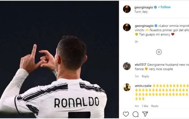 Sevgilisi Ronaldunu belə təbrik etdi - FOTO 