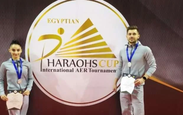 Gimnastlarımız Misirdə gümüş medal qazandı 