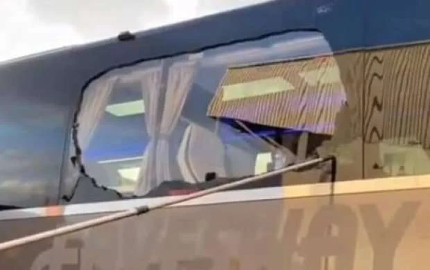 "Real"ın avtobusunu daşa tutdular - FOTO 