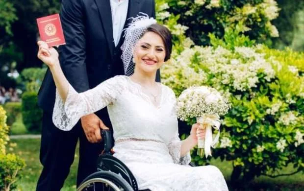 Paralimpiyaçımız Vətən Müharibəsi iştirakçısıyla evləndi - FOTOLAR 