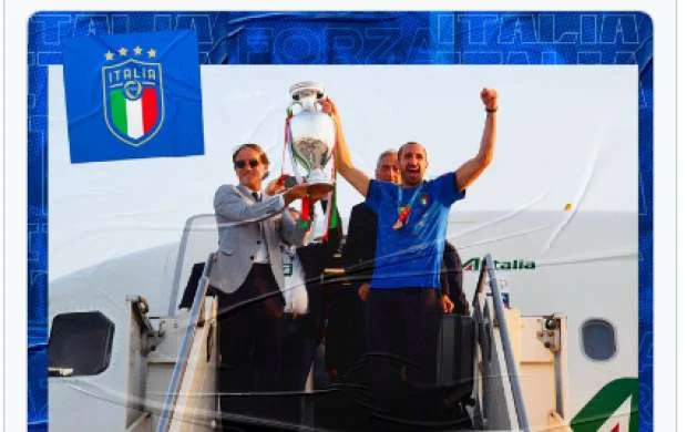 Avropa çempionu İtaliya millisi Romada - FOTO 