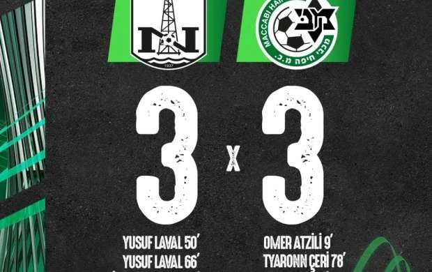 "Neftçi" - "Makkabi Hayfa" 3:3 - VİDEO 