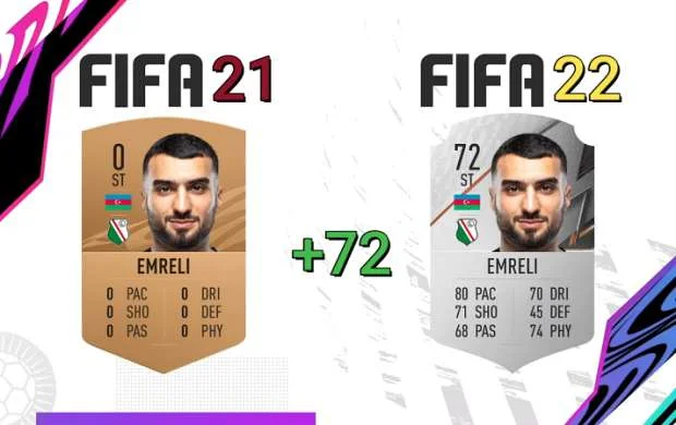 Emrelinin "FİFA 22" kartı - VİDEO 