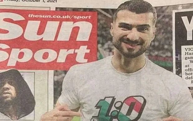 Mahir Emreli məşhur ingilis qəzetinin manşetində - FOTO 