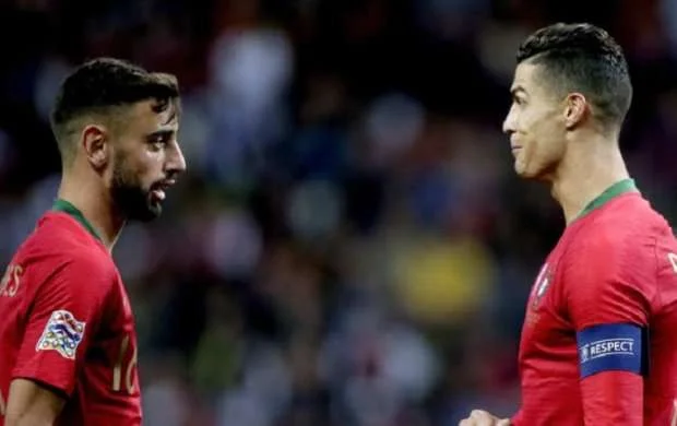 Brunu Fernandeş Ronaldunun ləhcəsini məsxərəyə qoydu 