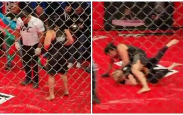 Qadın MMA döyüşçümüz erməni rəqibini rinqə çıxmağa peşman etdi - VİDEO  