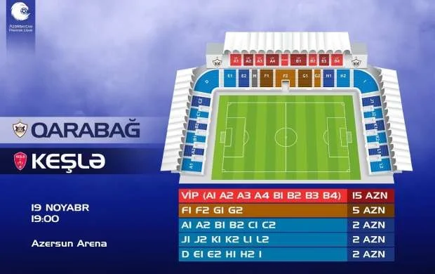 "Qarabağ"ın oyununun biletləri satışa çıxarıldı 