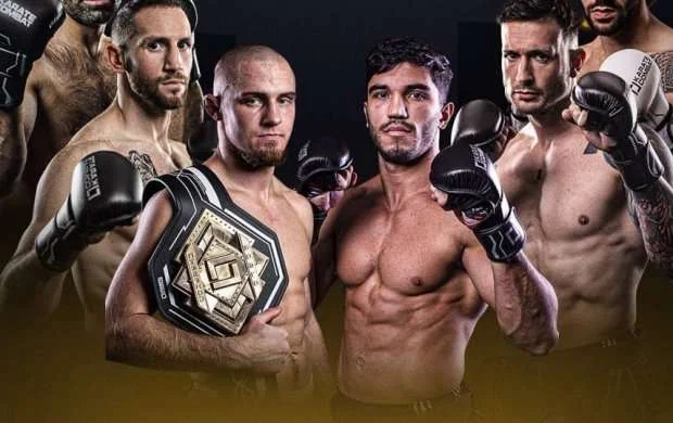 Rafael Ağayev "Karate Combat"ın rəsmi posterində 