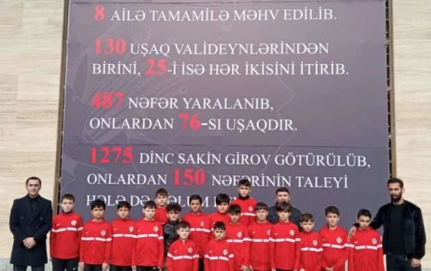 "Xocalı" klubu soyqırım qurbanlarını yad etdi - FOTOLAR 