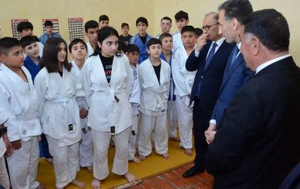 Rəşad Nəbiyev Sabirabadda cüdoçularla görüşdü 