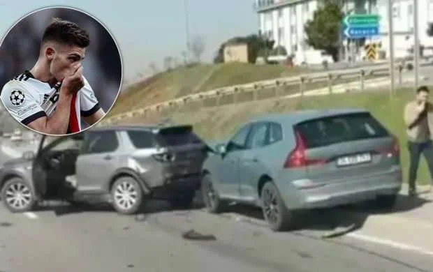 "Beşiktaş"ın legioneri avtomobil qəzasına düşdü 