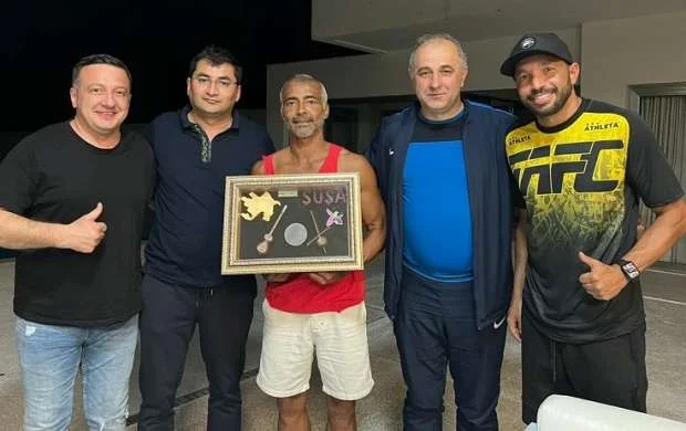 Futnet Federasiyasının rəsmiləri Romario ilə görüşdü 