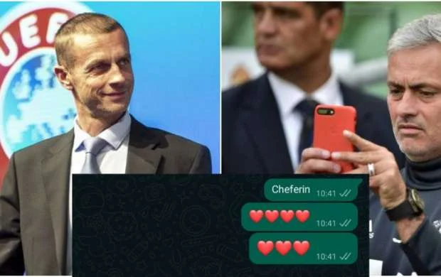 "Qızlar mənə Mourinyu qədər ürək emojisi göndərmir" - UEFA-nın prezidenti 