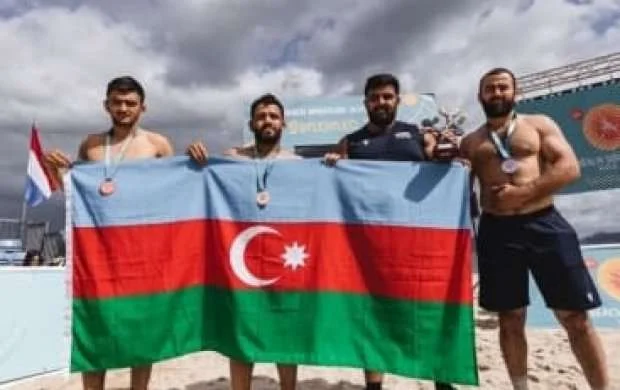 Çimərlik güləşçilərimiz Fransada 