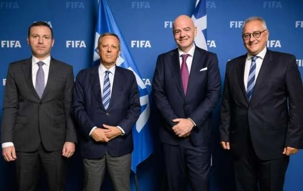 Elxan Məmmədov Yunanıstan Futbol Federasiyasının prezidenti ilə görüşdü 