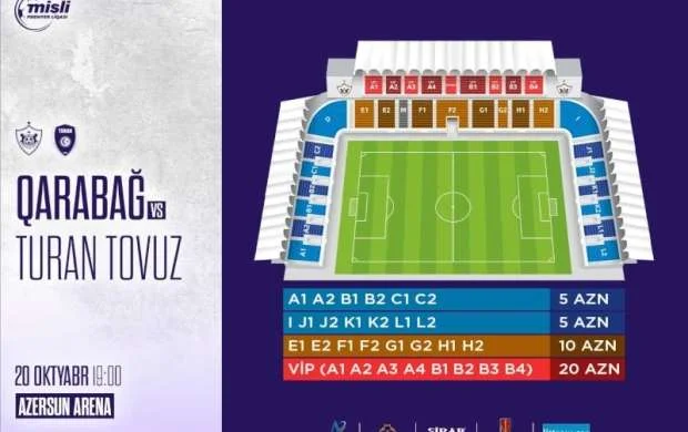 “Qarabağ”ın oyununa biletlər satışa çıxarılır 
