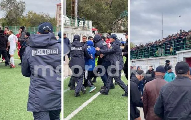 В Казахстане болельщики закидали бутылками судей футбольного матча (ФОТО) 