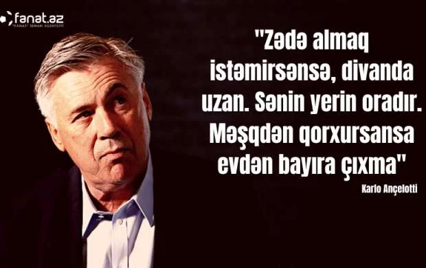 Ançelotti futbolçuların "bostanına daş atdı" 
