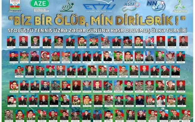 Zəfər Gününə həsr olunan stolüstü tennis yarışı keçiriləcək 