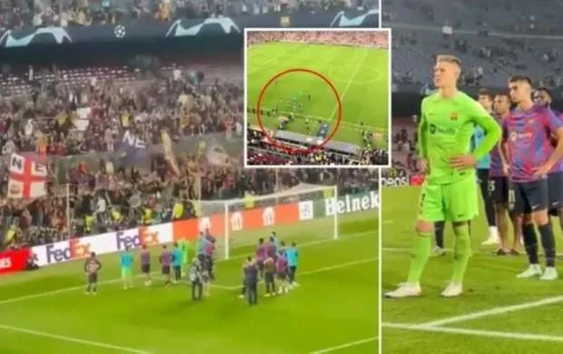 "Barselona"nın azarkeşləri futbolçuları geri qaytardı - VİDEO 