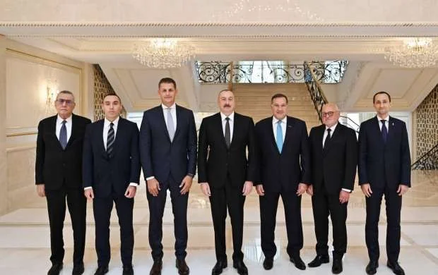 İlham Əliyev Avropa Olimpiya Komitələrinin prezidentini qəbul etdi - FOTOLAR 