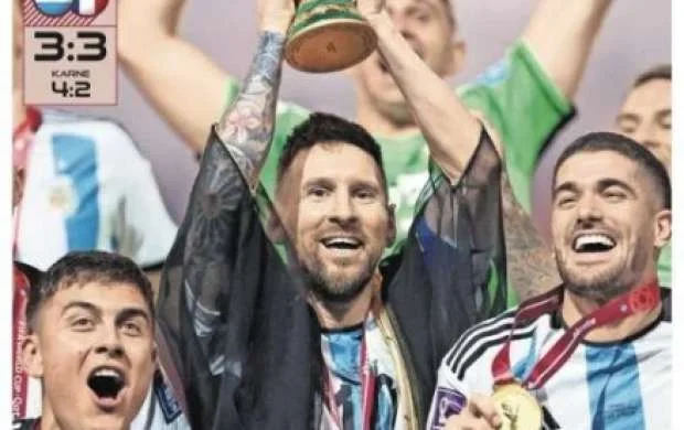 Argentinanın qələbəsi dünya manşetlərində: "İlahi Leo" - FOTOLAR 