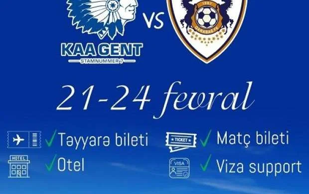"Qarabağ"ın oyununu Belçikada izləmək istəyənlərə əla TƏKLİF 
