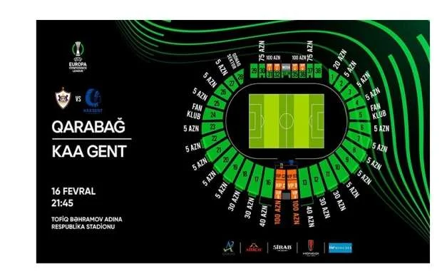 “Qarabağ” – “Gent” oyununun biletləri satışa çıxarıldı 