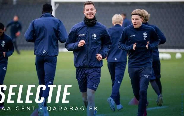 “Gent” “Qarabağ”la cavab matçına bu oyunçularla çıxacaq 